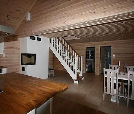 Flott Utleiehytte Pa Gautefall Treungen Bagian luar foto